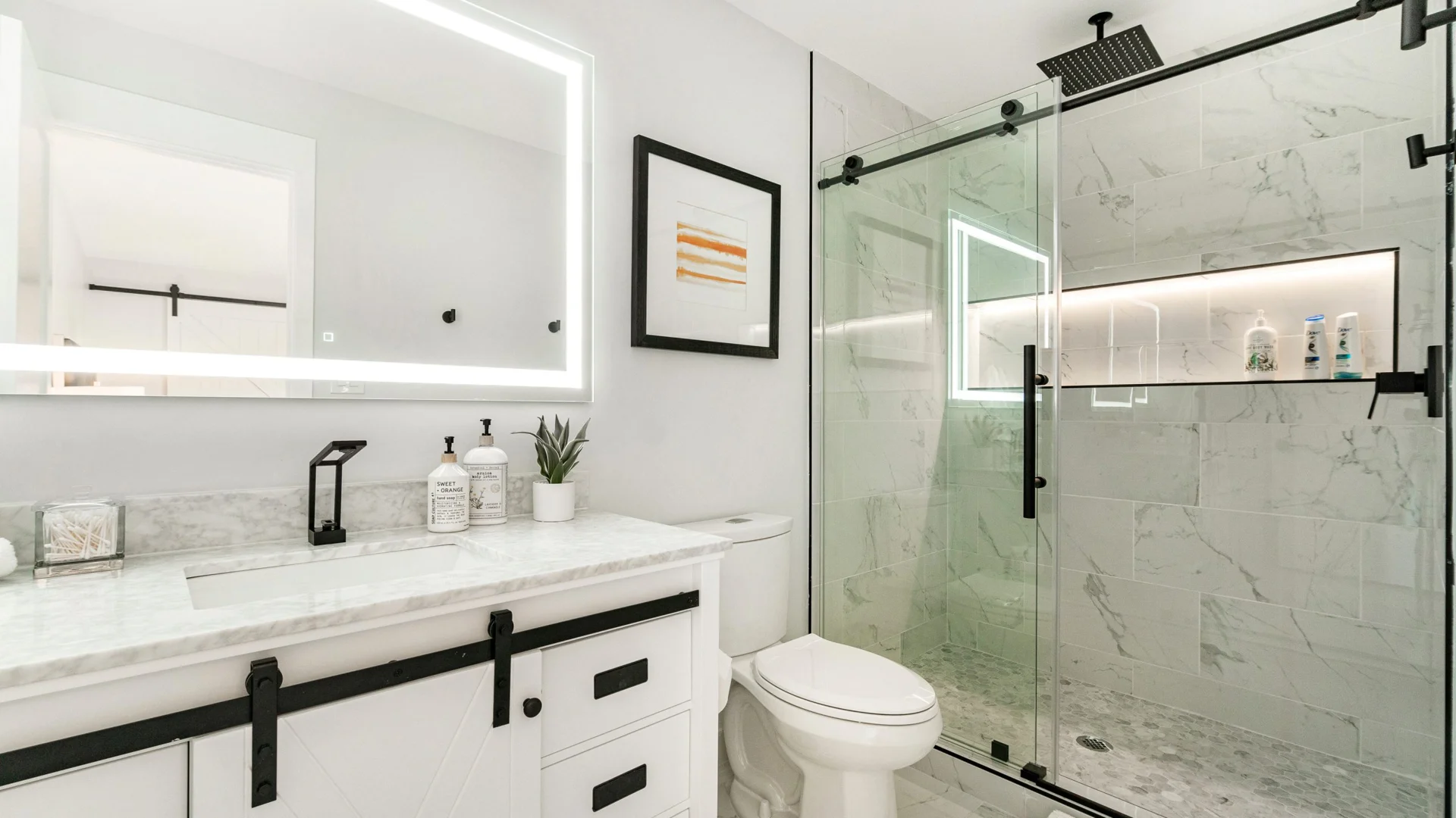 custom glass shower installation