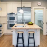 1 wall kitchen with island